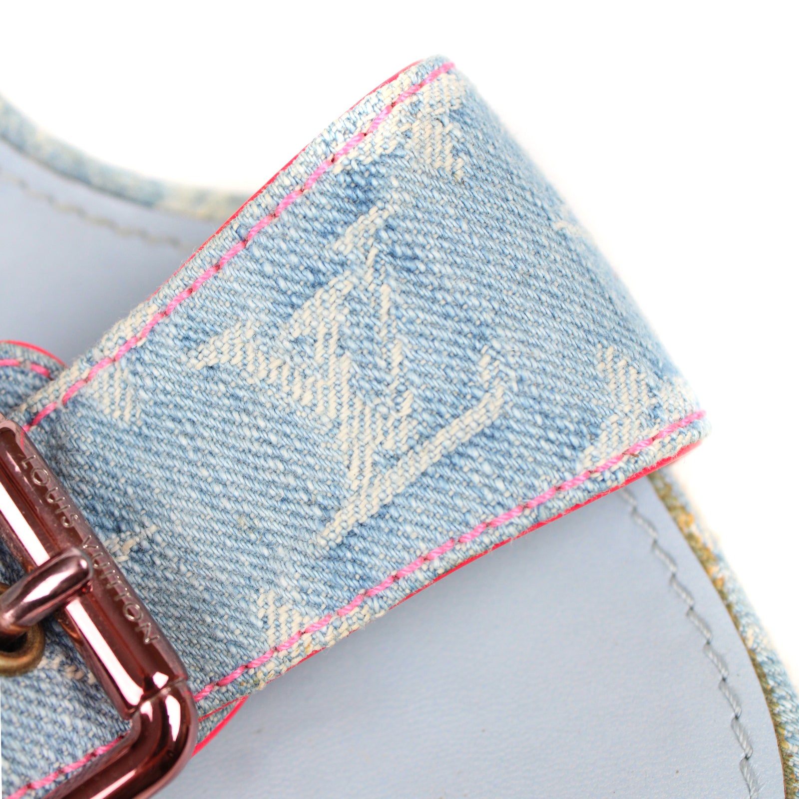 LOUIS VUITTON - Sandales compensées denim (T39)