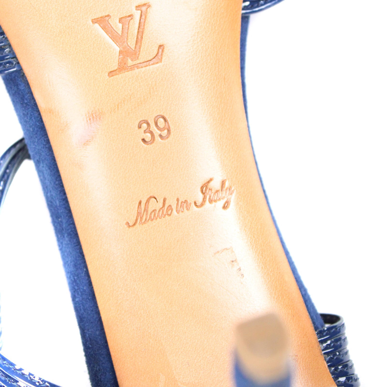 LOUIS VUITTON - Sandales à talon tressée (T39)