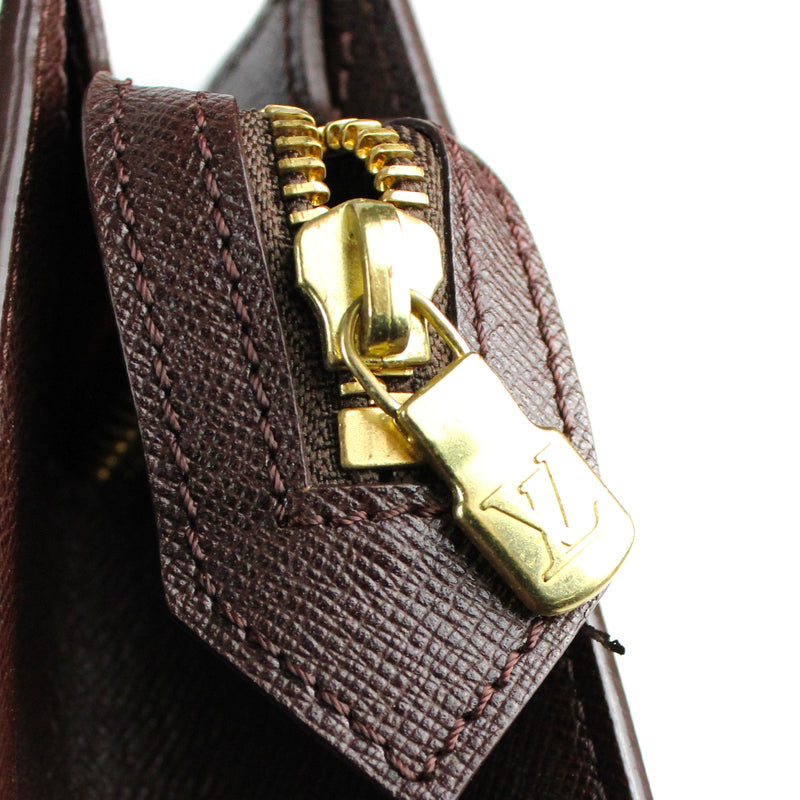 LOUIS VUITTON - Sac cabas plat damier ébène