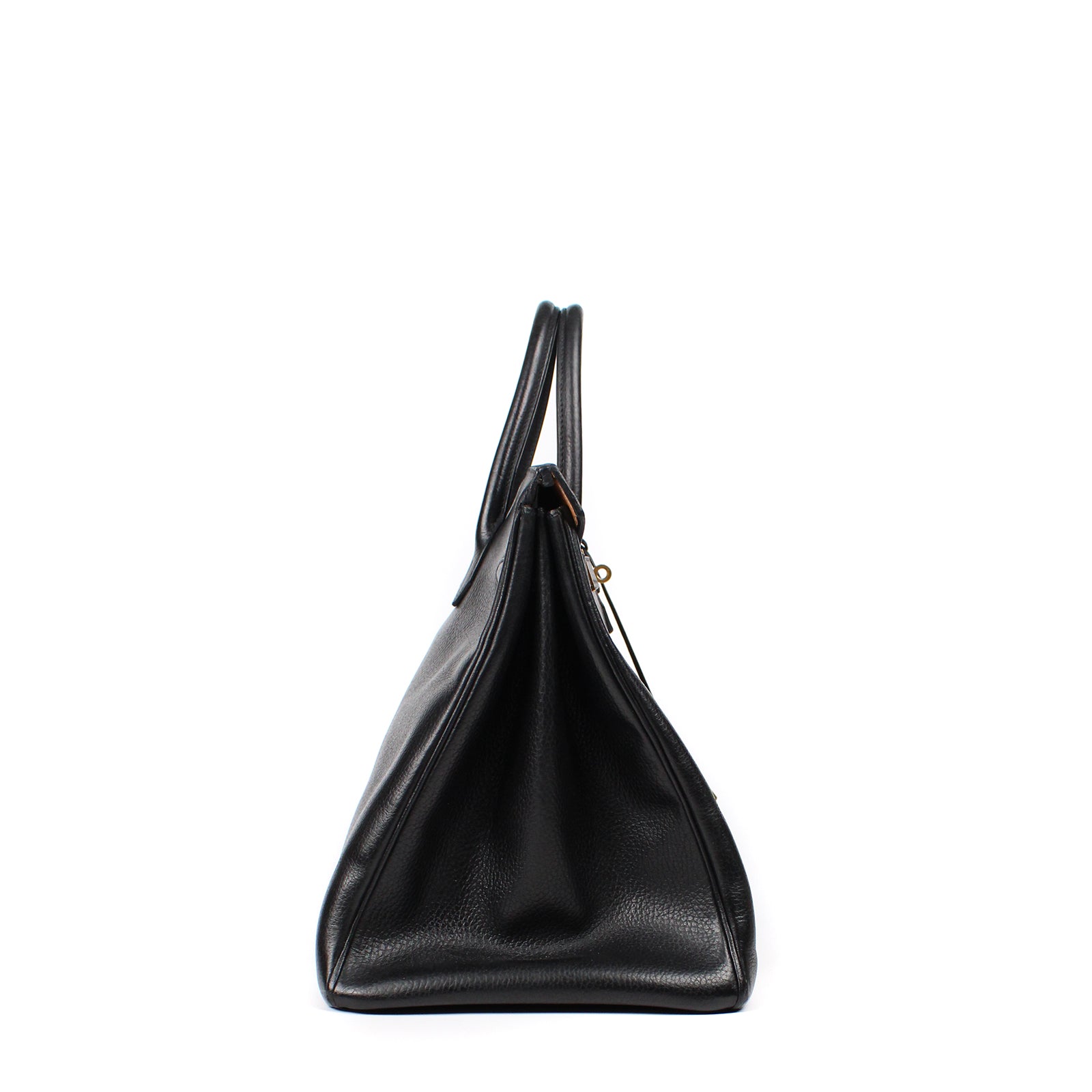 HERMÈS - Birkin 40 in black togo leather 