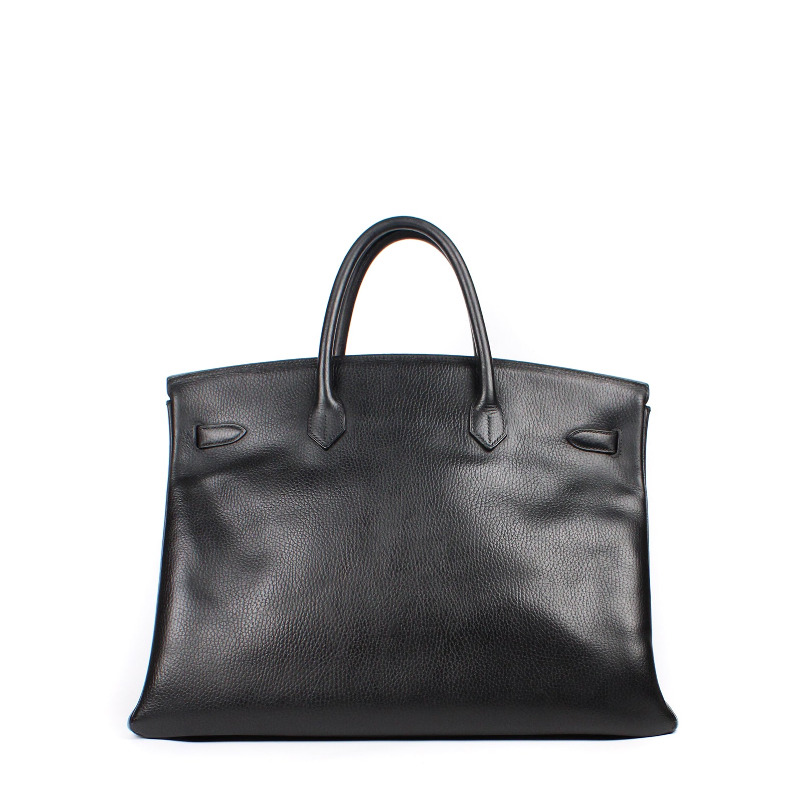 HERMÈS - Birkin 40 in black togo leather 