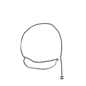 CHANEL - Leather chain belt (T85)