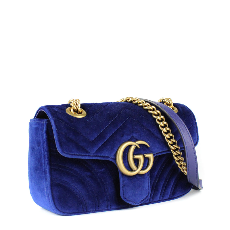 GUCCI - Sac à épaule GG Marmont small en velours