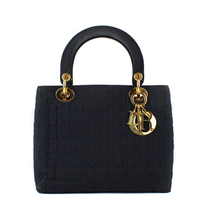 DIOR - Lady Dior canvas bag