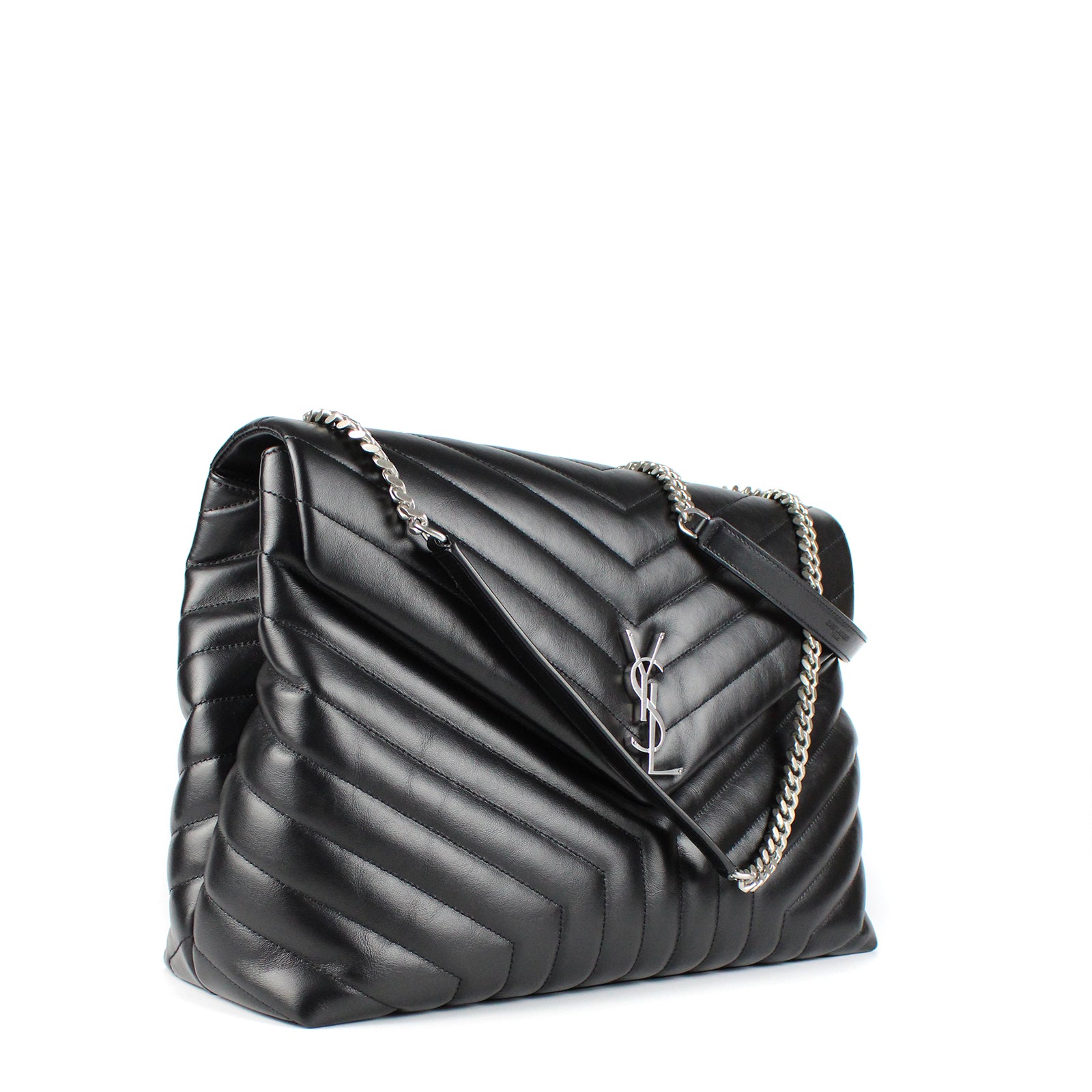 SAINT LAURENT - Loulou wide in quilted leather