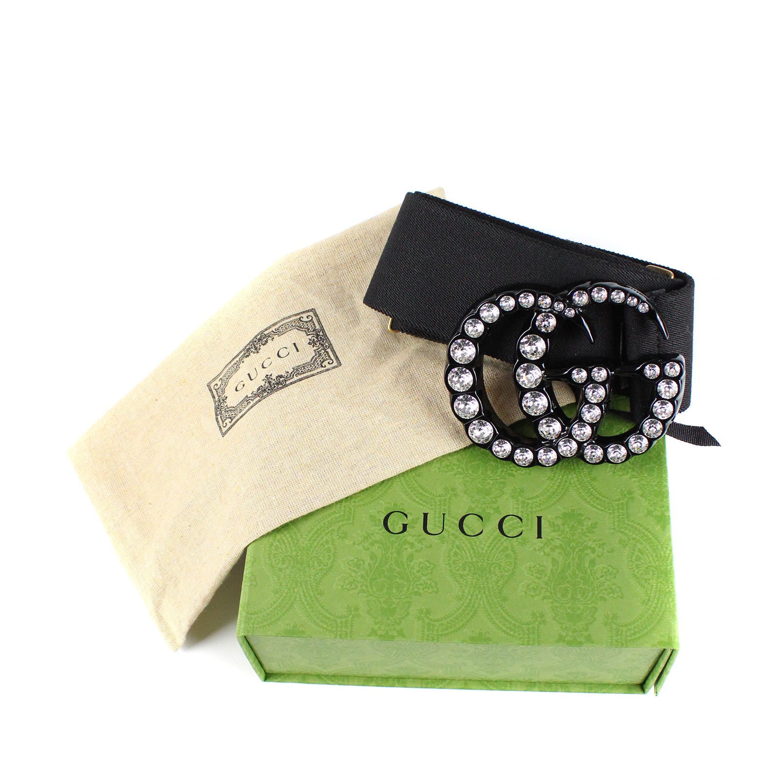 GUCCI - Adjustable rhinestone belt
