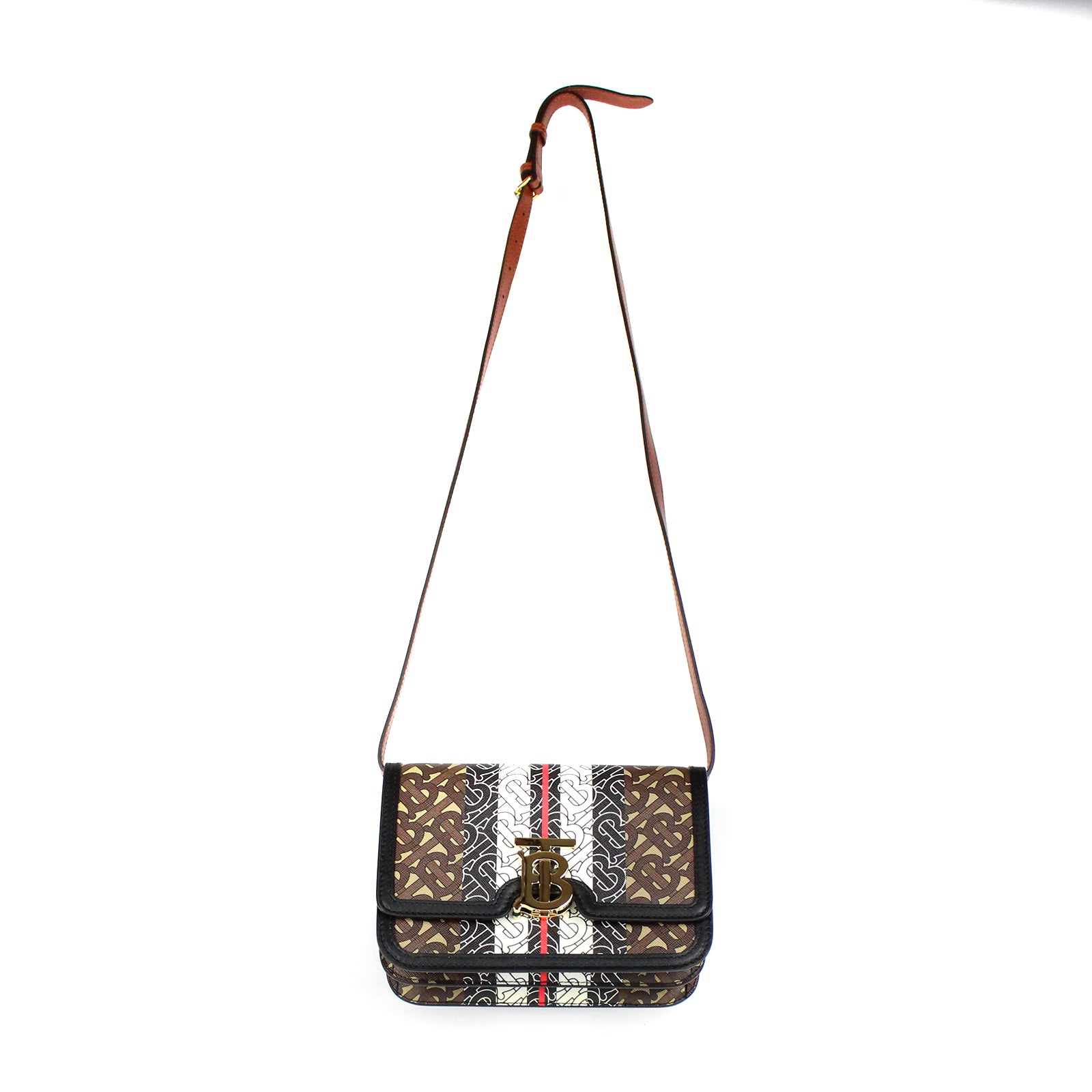 BURBERRY - Leather TB bag