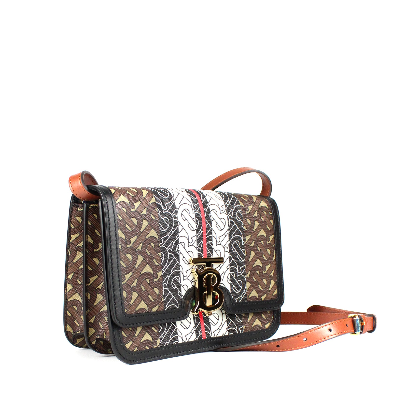 BURBERRY - Leather TB bag