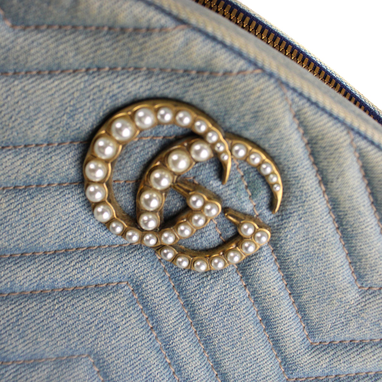 GUCCI - Sac épaule Marmont GG en denim