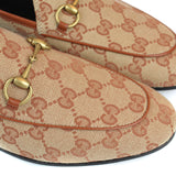 GUCCI - Mocassins Jordaan en toile GG (T38)