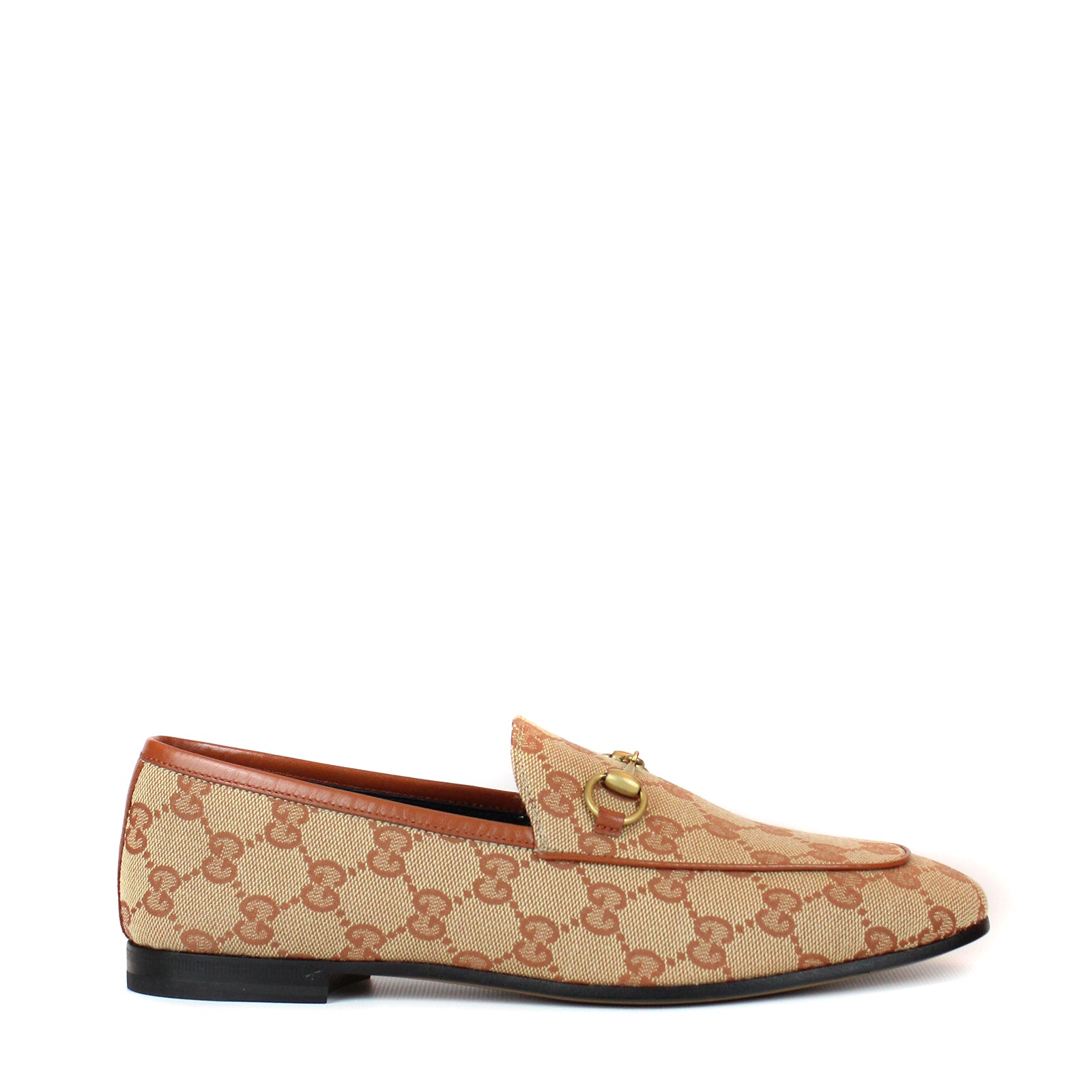 GUCCI - Mocassins Jordaan en toile GG (T38)