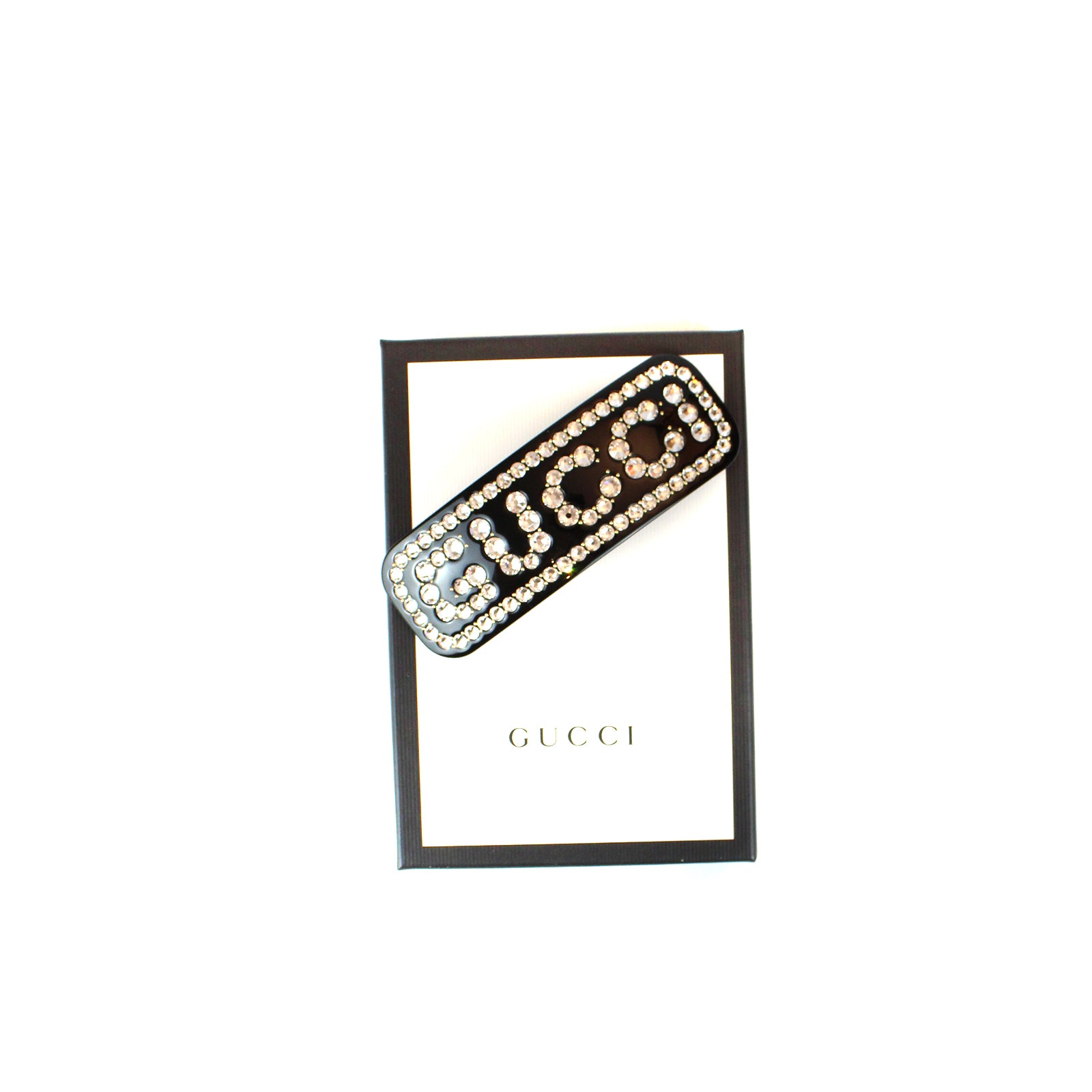 GUCCI - Barrette XXL en strass