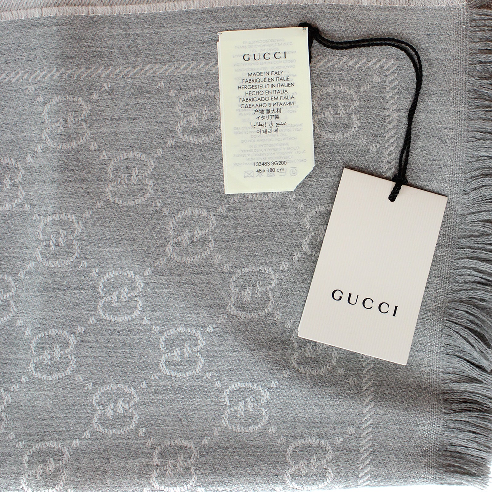 GUCCI - Echarpe en maille GG