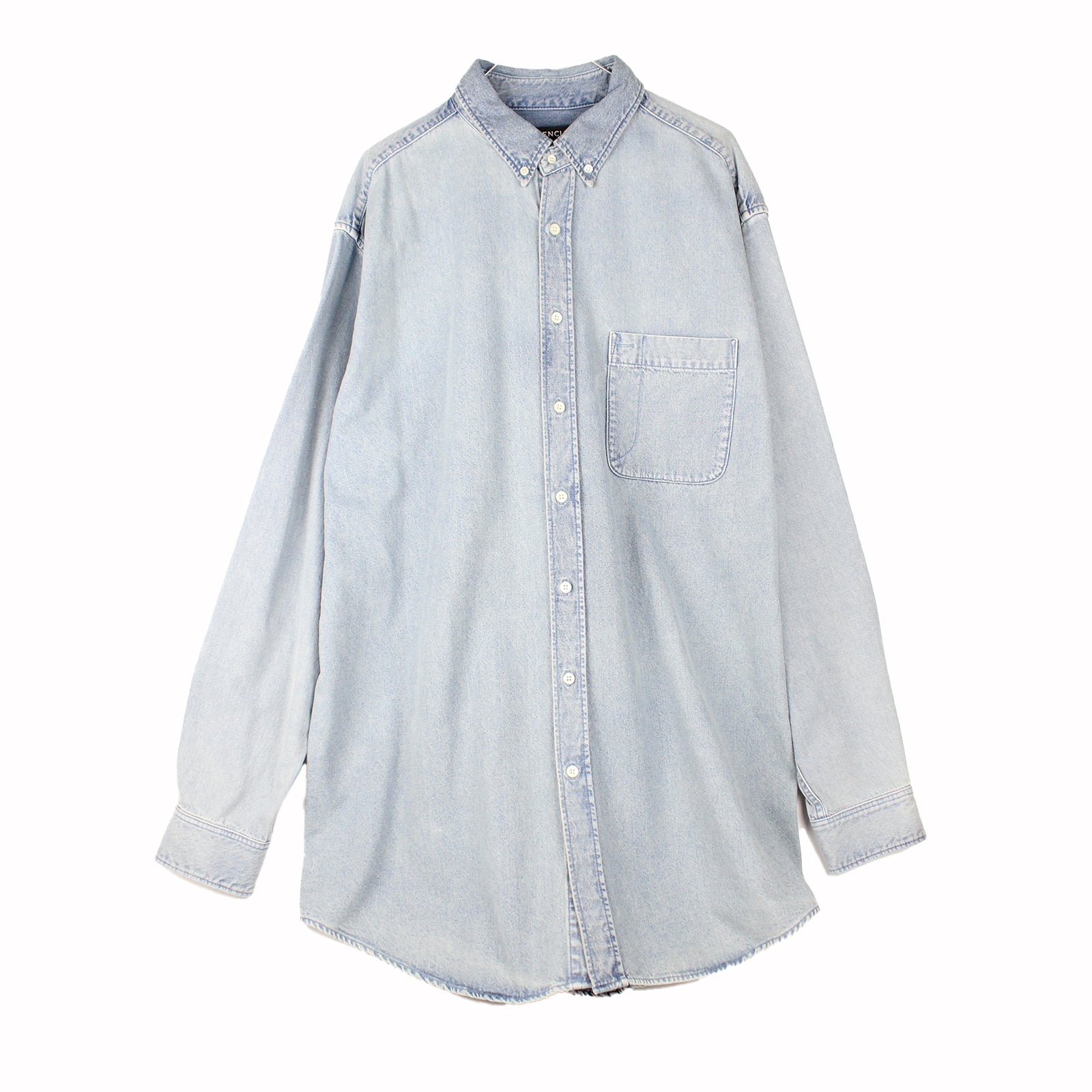 BALENCIAGA - Robe chemise en denim (T41)