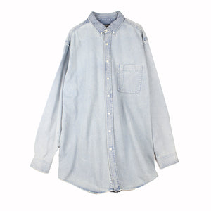BALENCIAGA - Robe chemise en denim (T41)
