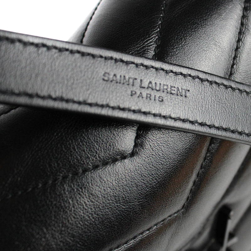 SAINT LAURENT - Loulou moyen en cuir matelassé full black