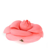 Broche Fleur de Camélia rose