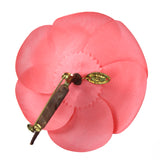 Broche Fleur de Camélia rose