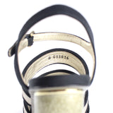 Sandales à talon doré (T38)