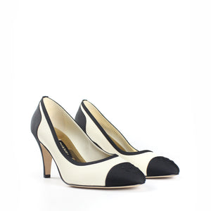 Beige leather pumps (T37.5)