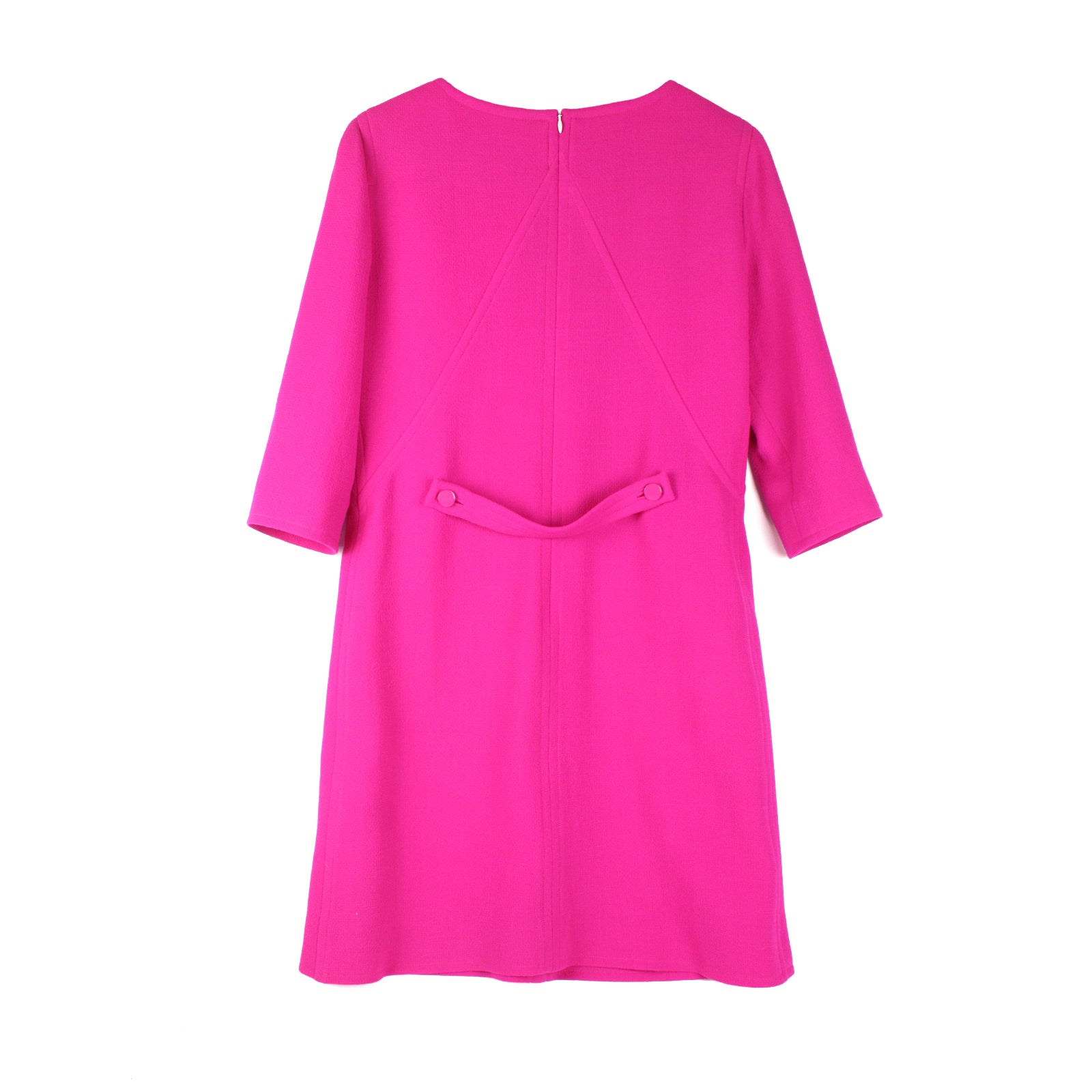 Robe rose à manches mi-longues