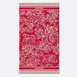 Toile de Jouy reverse bath towel