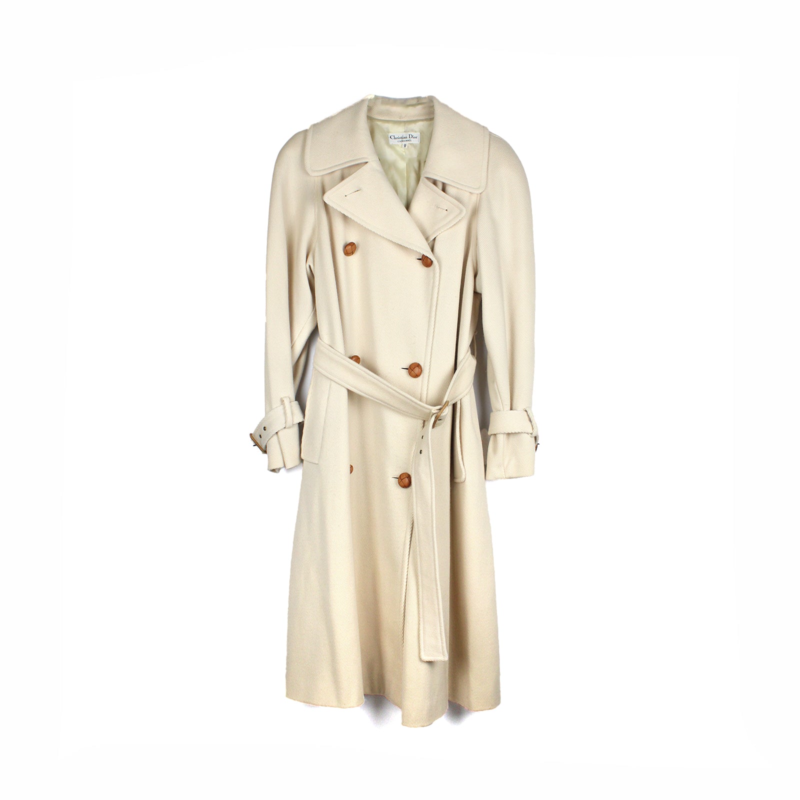 Beige wool coat (T44)