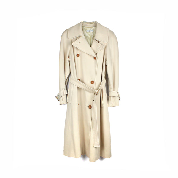 Manteau en laine beige (T44)