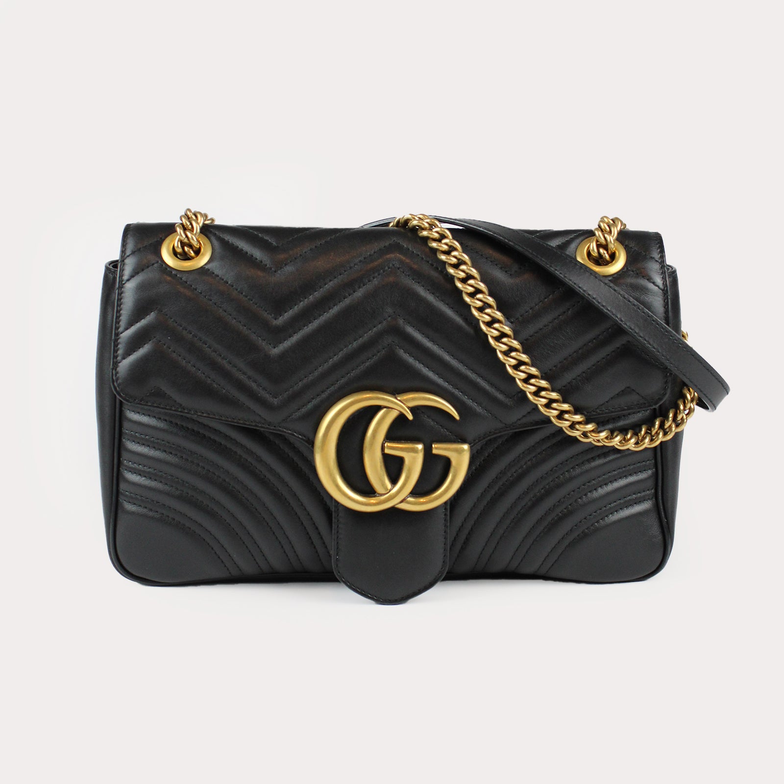 Medium Quilted GG Marmont Pattern Shoulder Bag