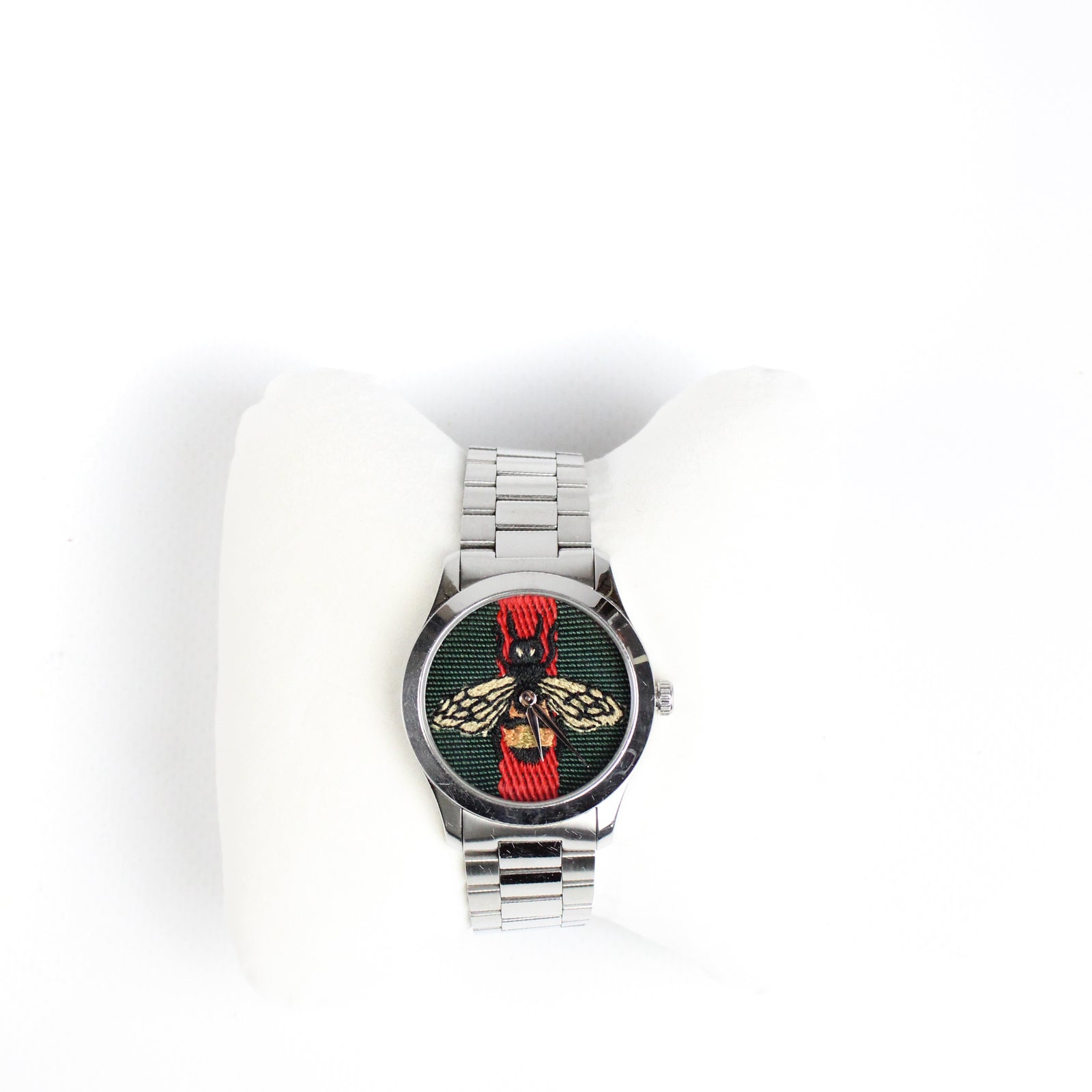 GUCCI - Web and Bee patterned watch