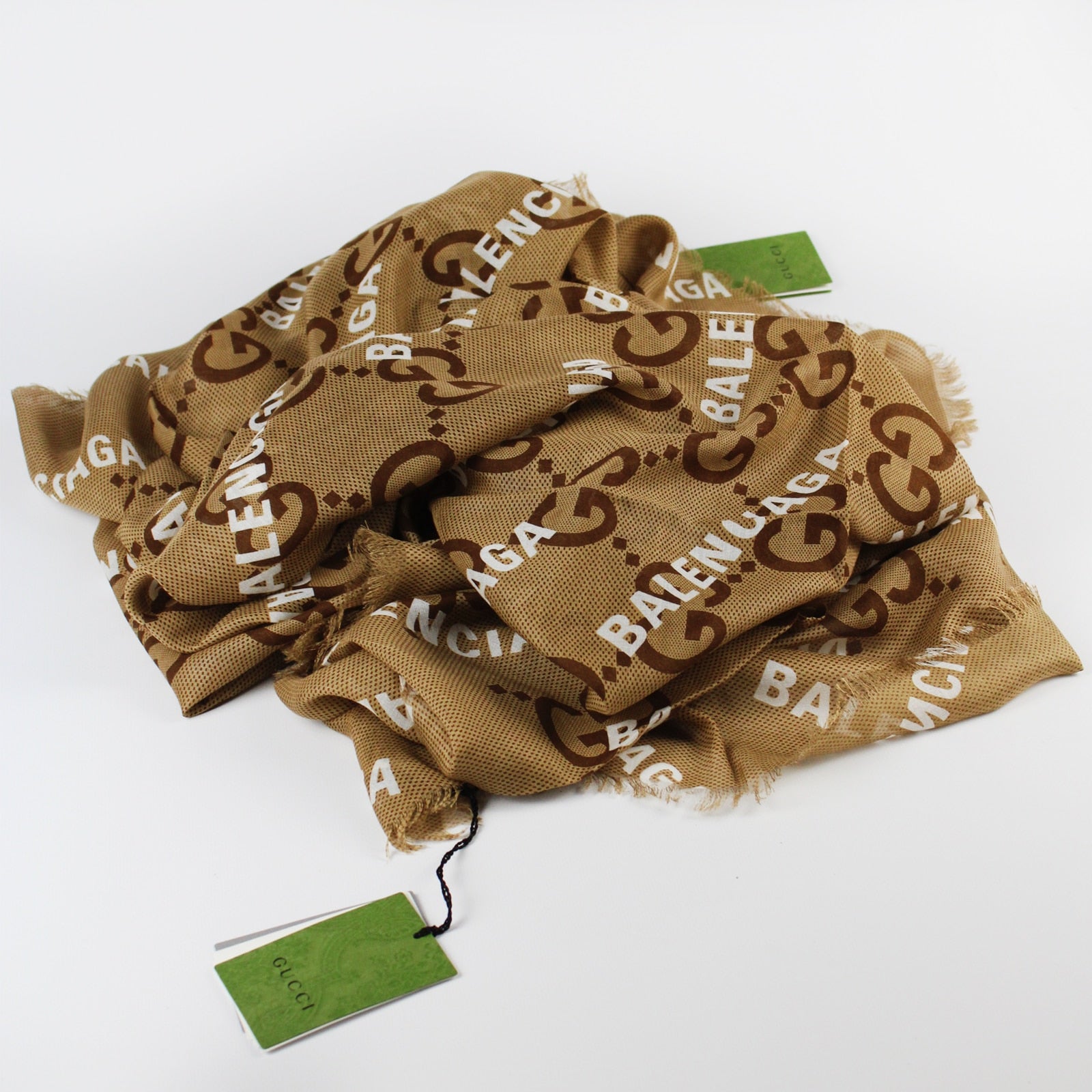 Châle en soie à imprimé GG maxi