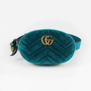 Sac banane en velours Marmont