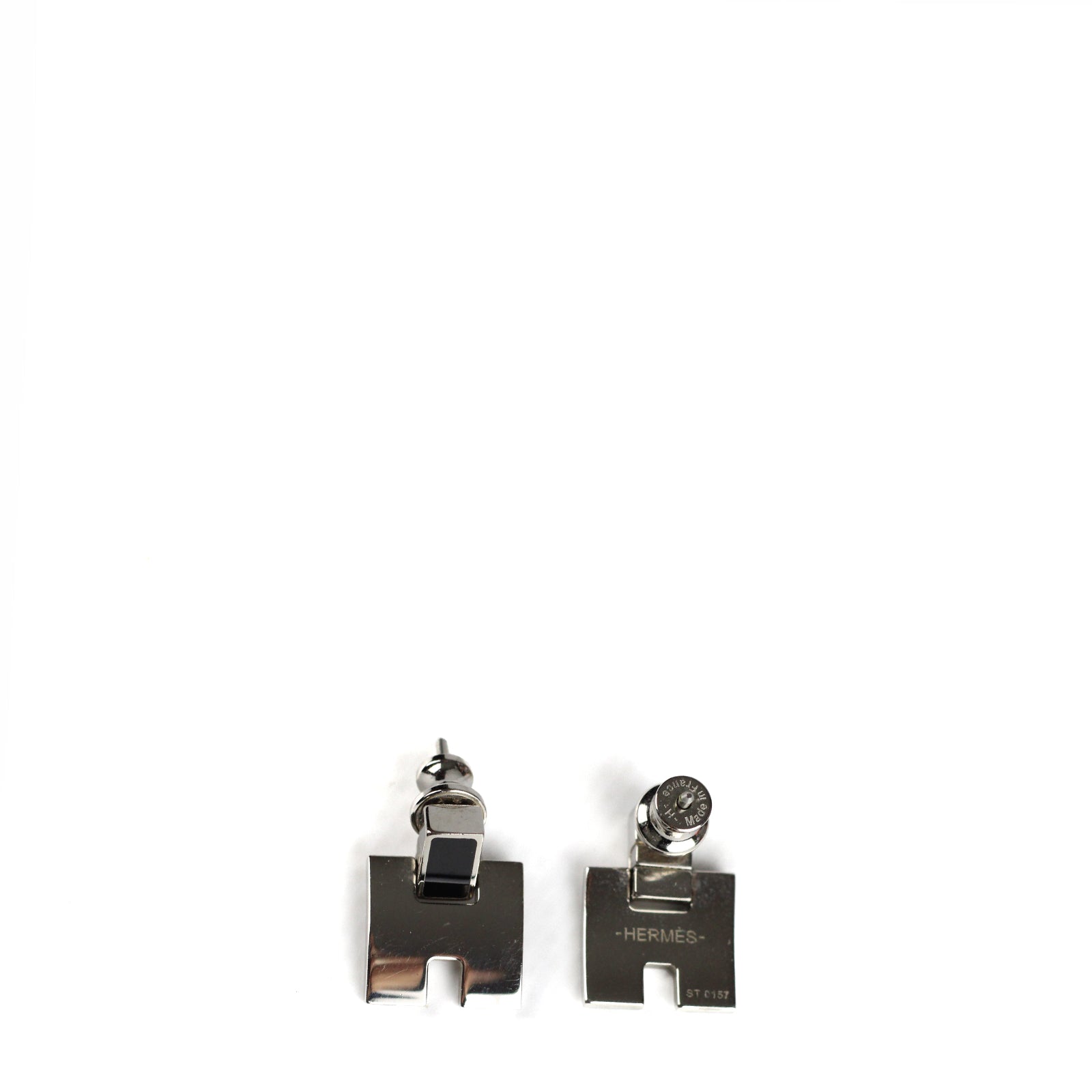 HERMÈS - Boucles d'oreilles H