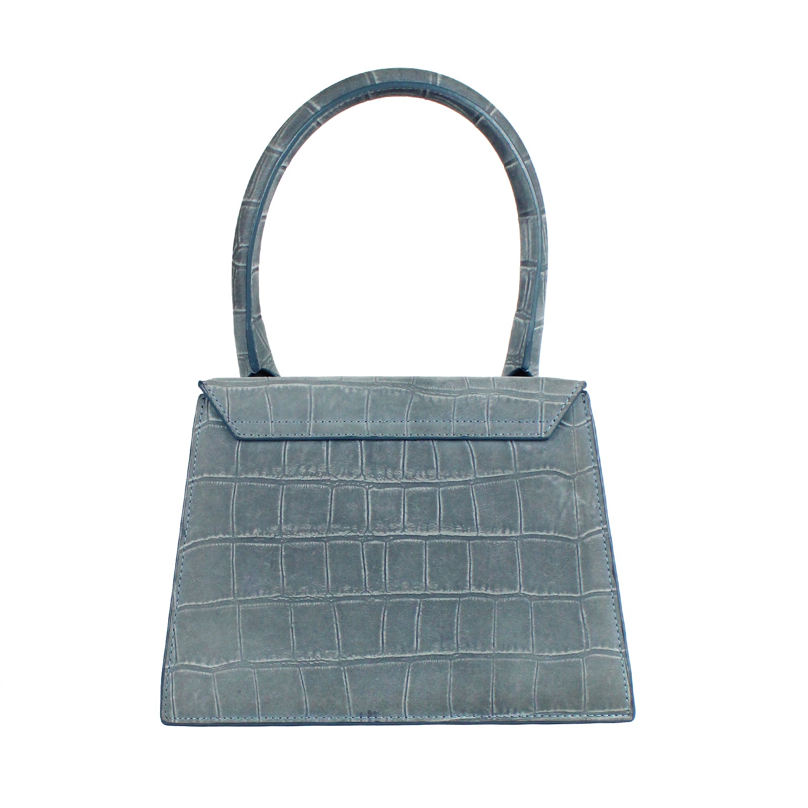 Large crocodile effect chiquito in suede 