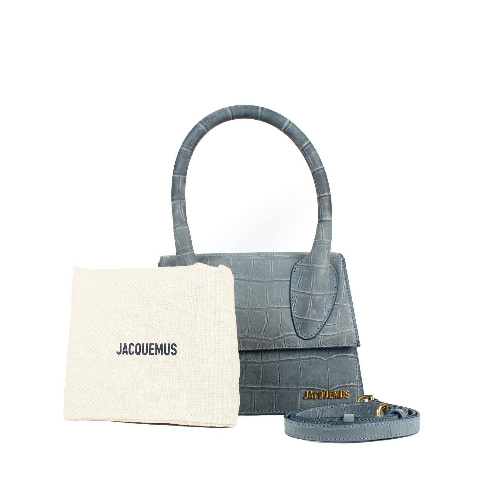 Large crocodile effect chiquito in suede 