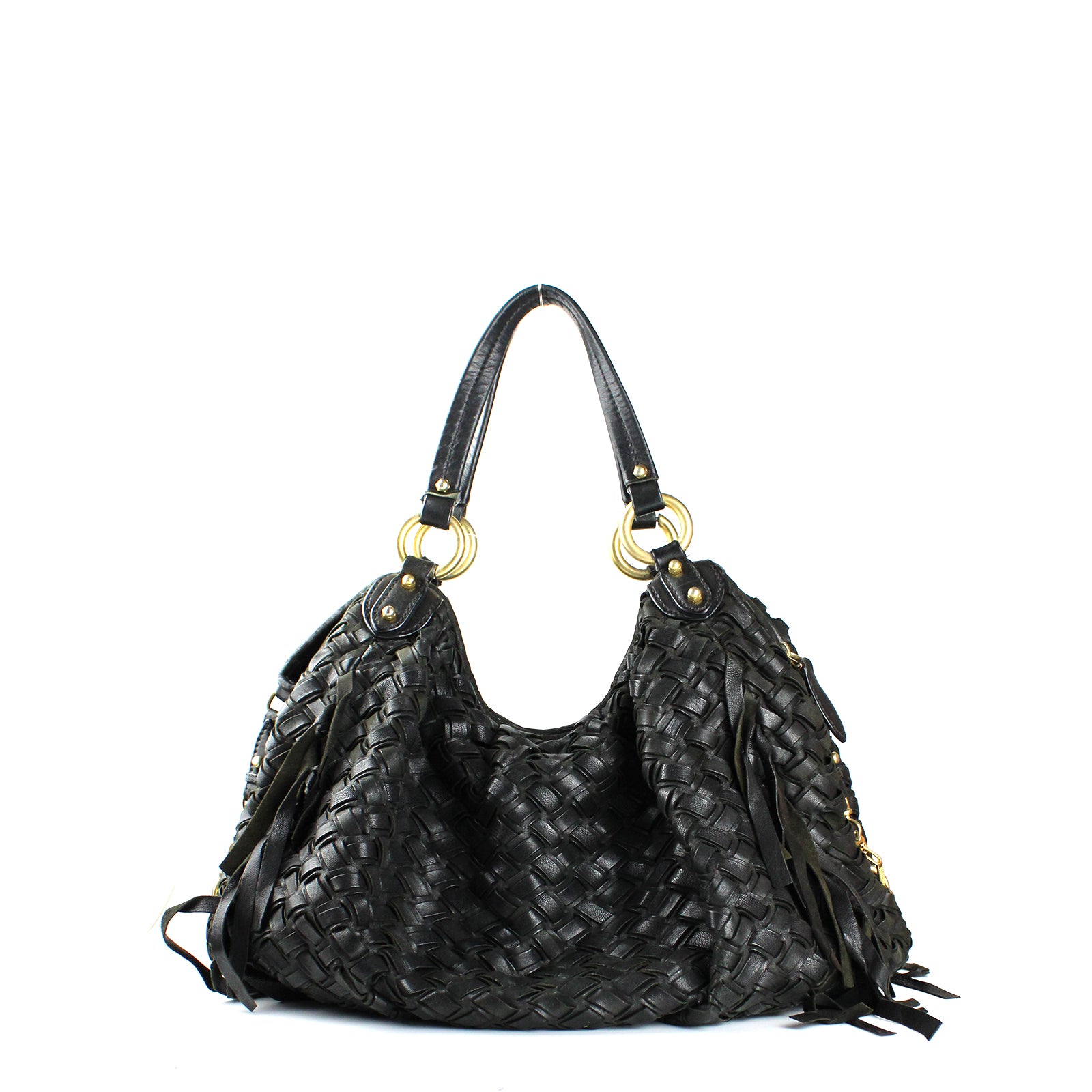 MIU MIU - Sac besace tressé