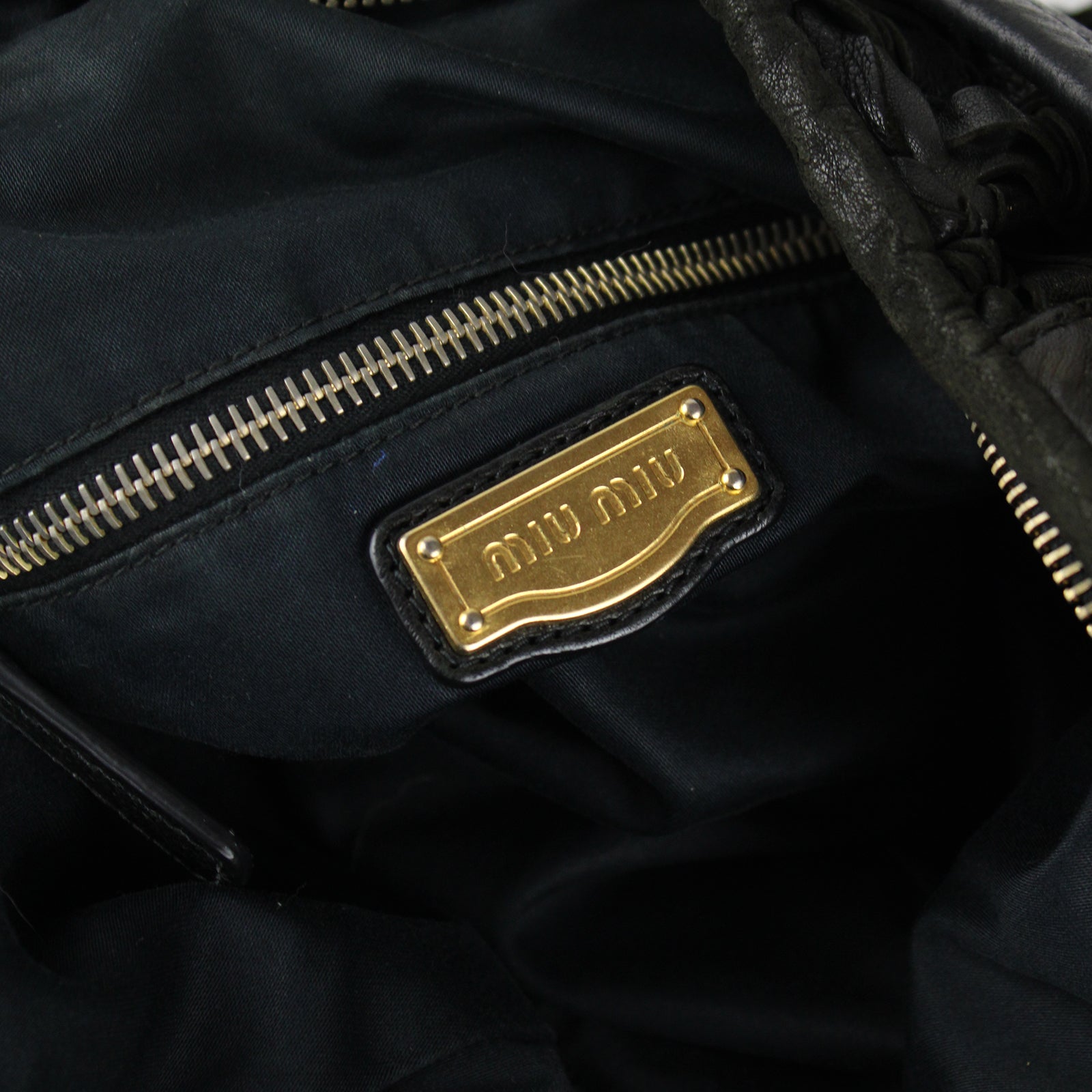MIU MIU - Sac besace tressé
