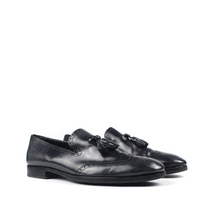 Tasseled leather loafers (T43)