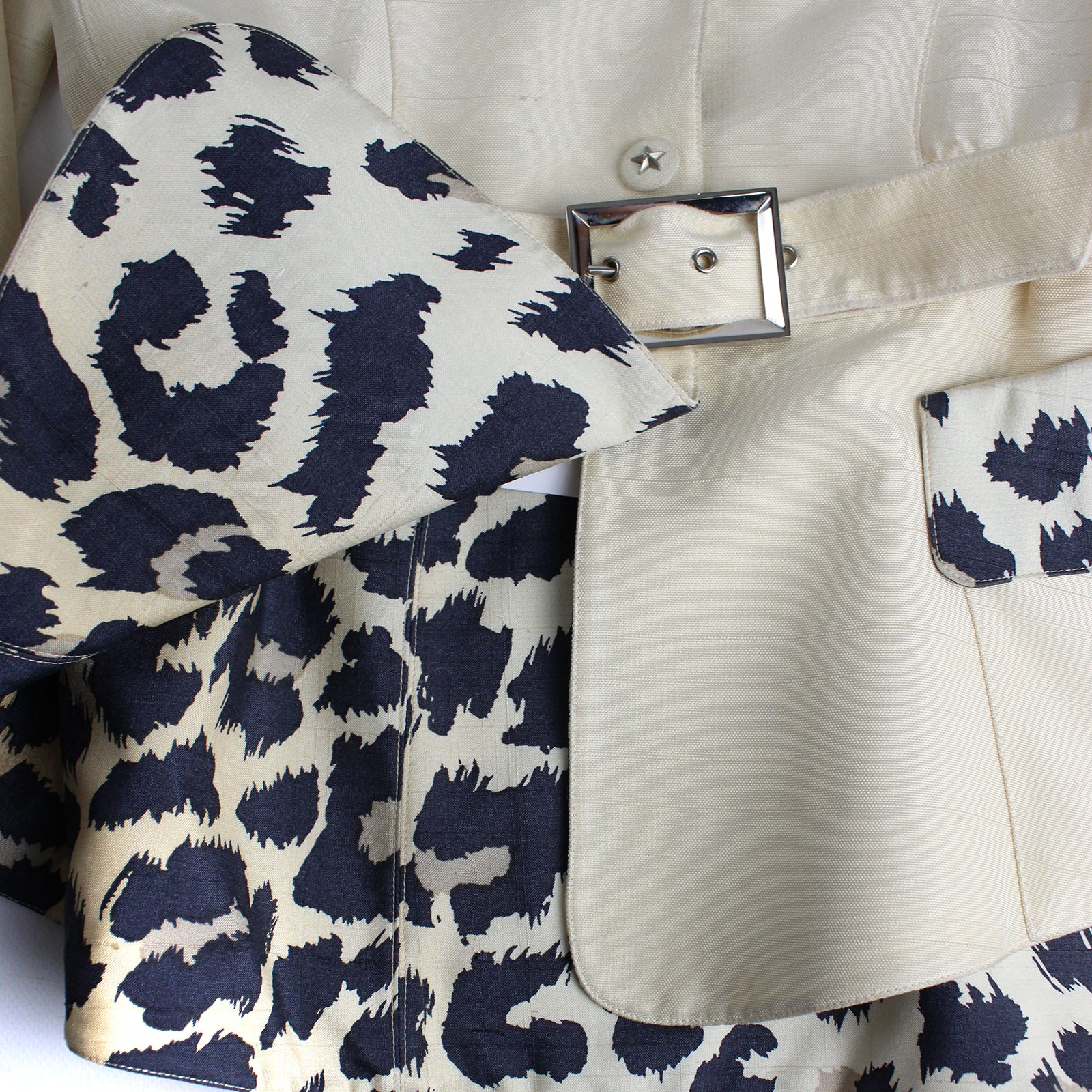 MUGLER - Belted silk jacket (T44)