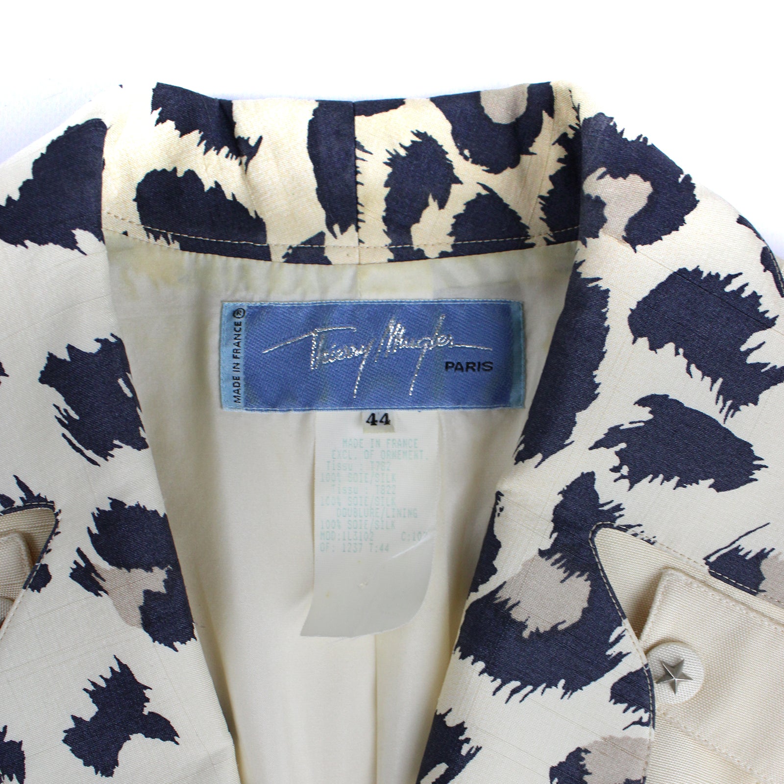 MUGLER - Belted silk jacket (T44)