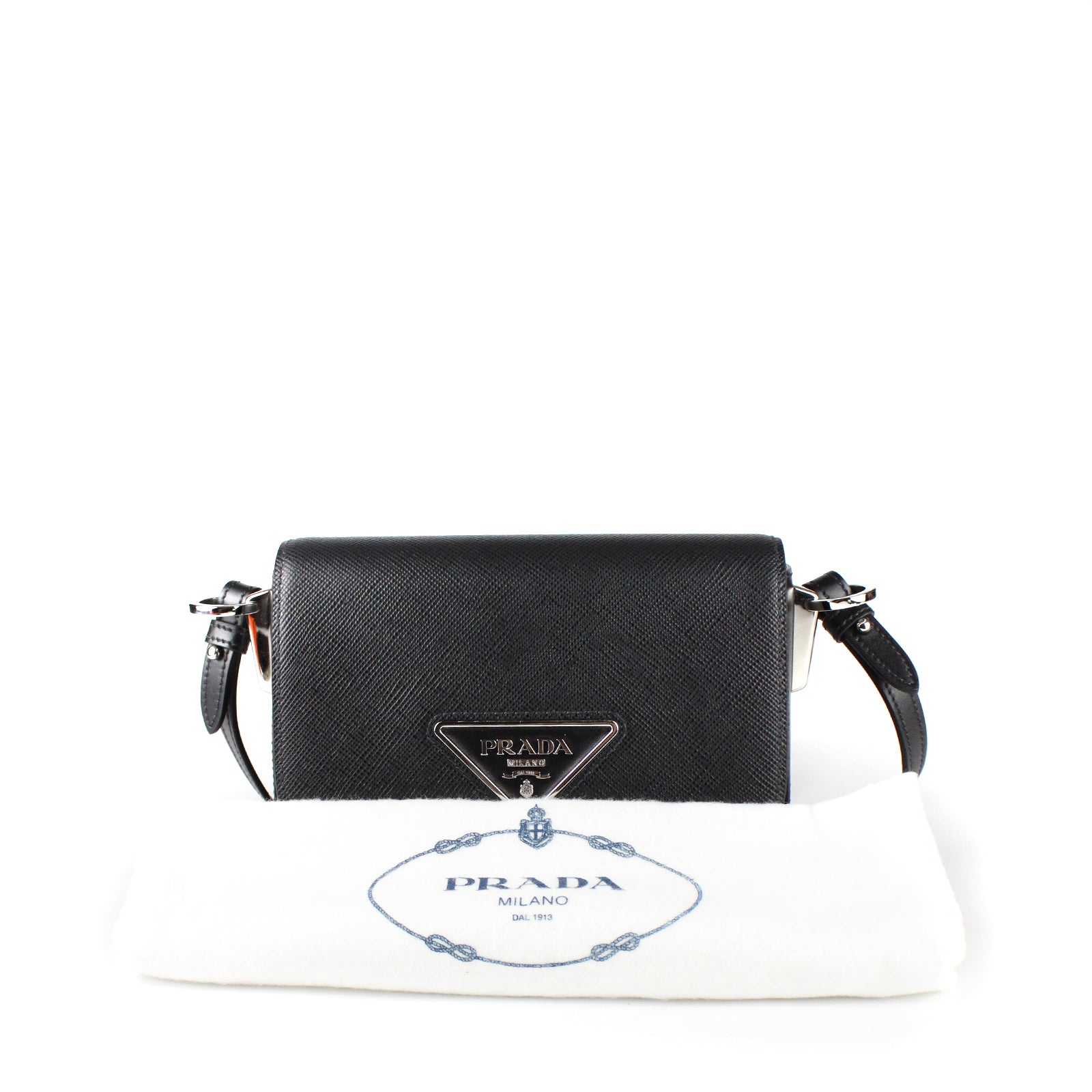 PRADA - Sac à bandoulière en cuir Saffiano