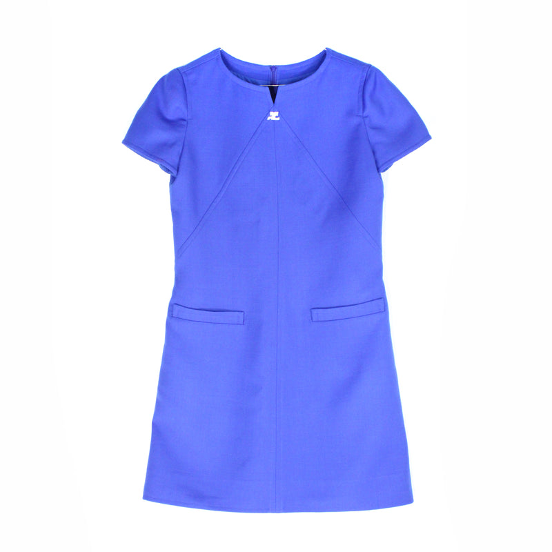 COURRÈGES - Robe à manches courtes (T42)