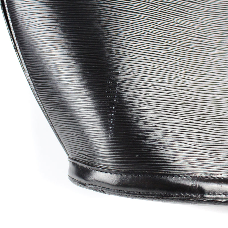 LOUIS VUITTON - Sac à main Saint Jacques moyen en cuir épi noir