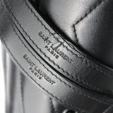 Loulou small en cuir matelassé full black