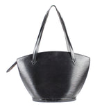 LOUIS VUITTON - Sac à main Saint Jacques moyen en cuir épi noir