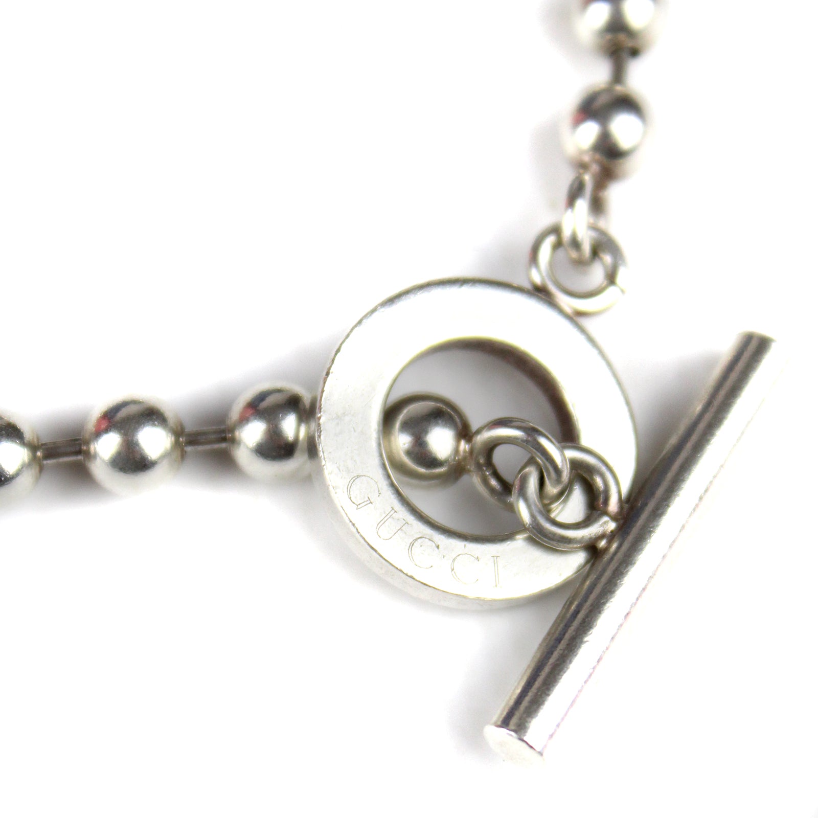 GUCCI - Silver ball chain bracelet