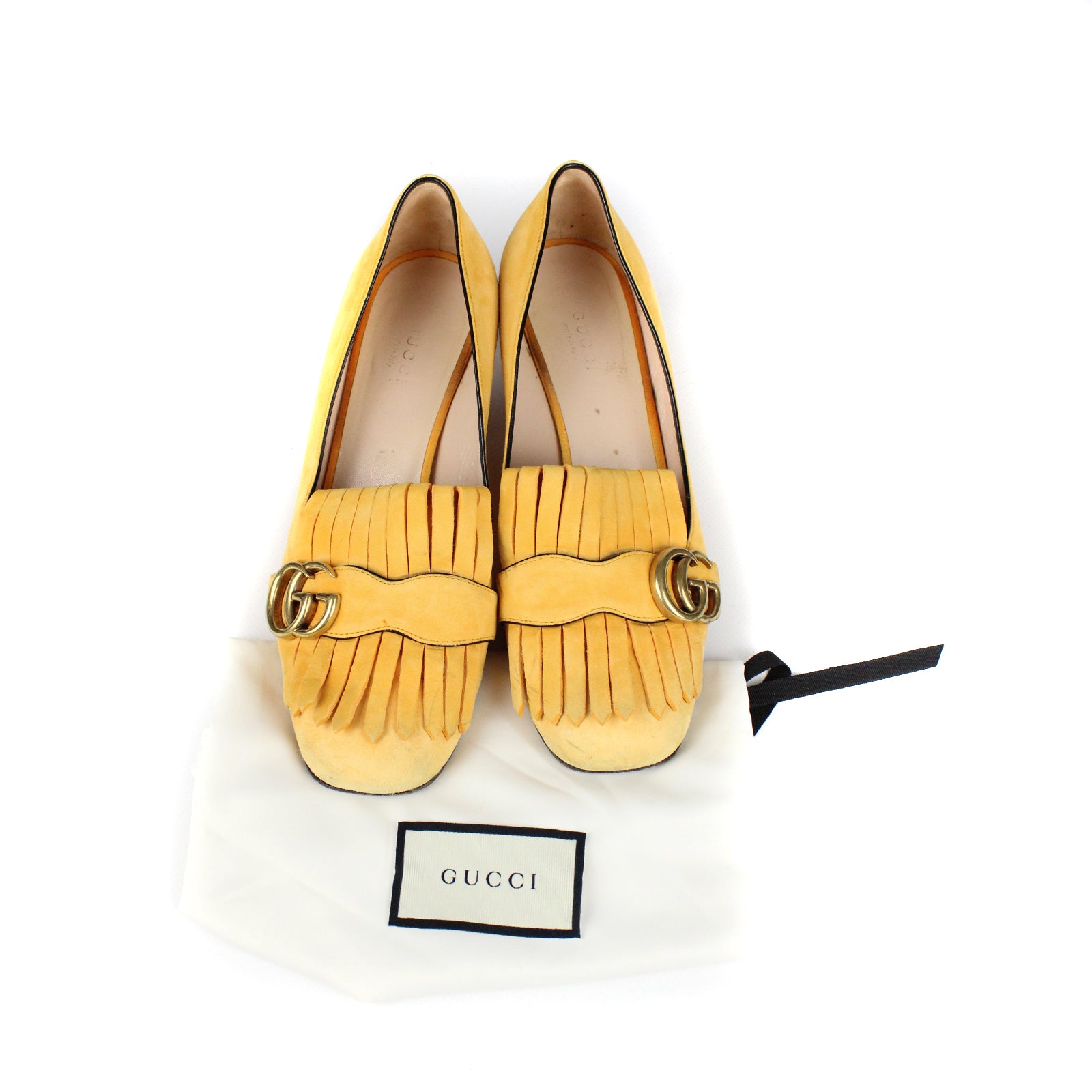 GUCCI - Escarpins Marmont en daim (T38)