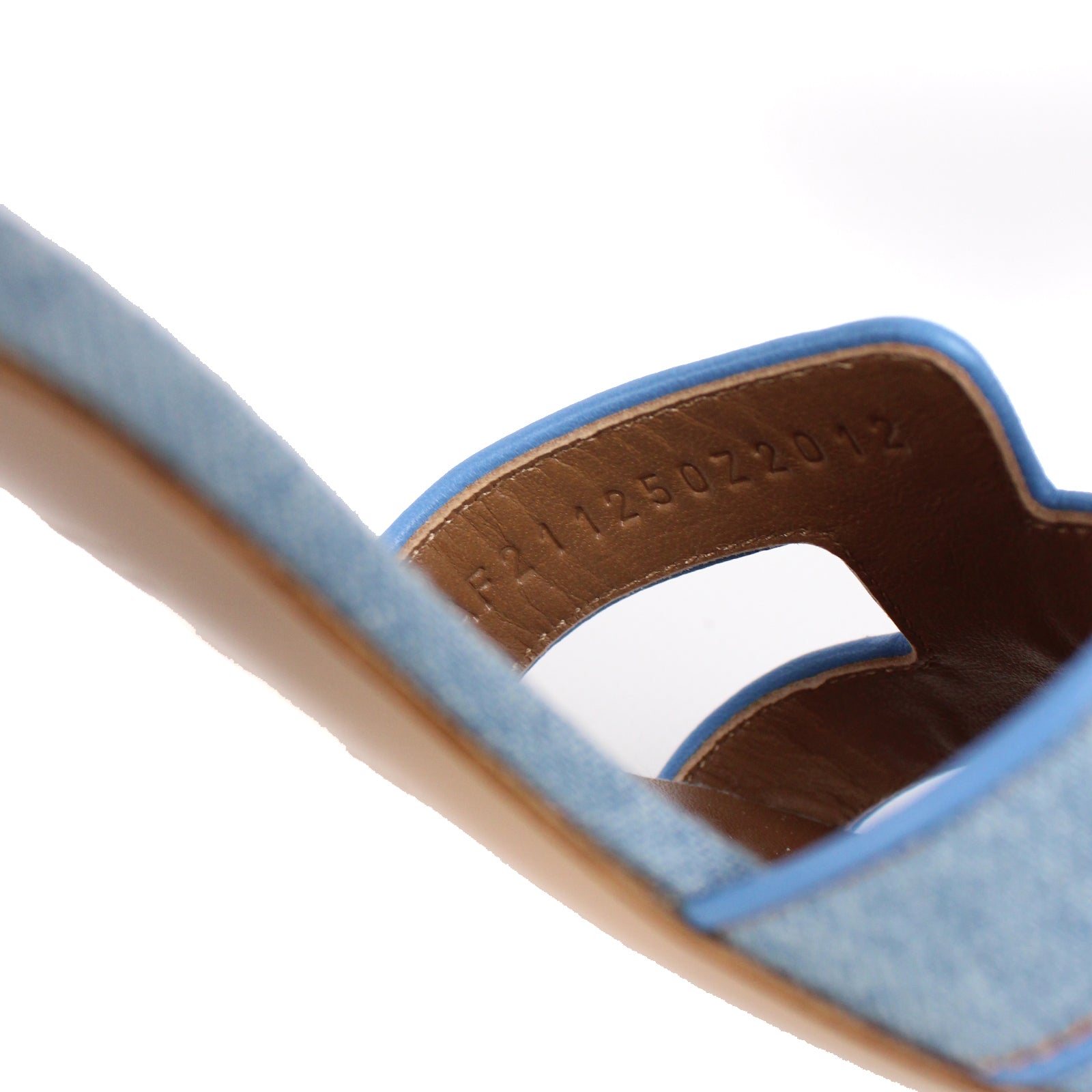HERMÈS - Sandales Oasis en denim (T35,5)