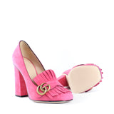 GUCCI - Escarpins Marmont en daim (T39)