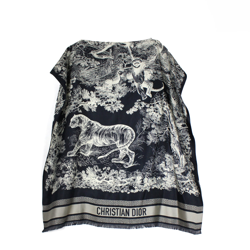 DIOR - Poncho en soie Toile de Jouy